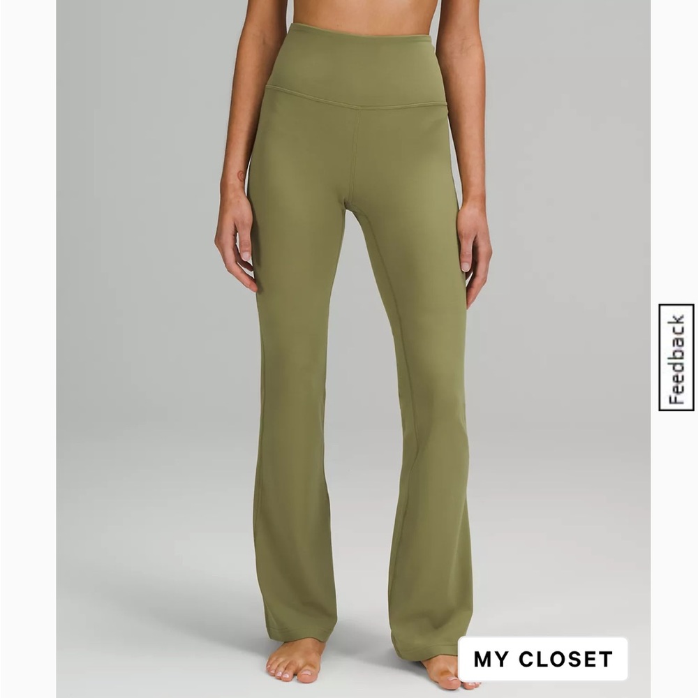 Lululemon bronze green groove pant size 10 NWOT